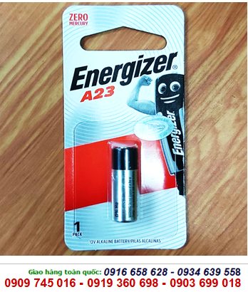 Energizer A23, Pin 12V Energizer A23/23AE Alkaline chính hãng (Loại vỉ 1viên)